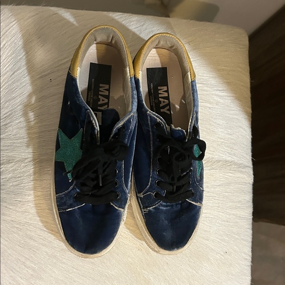 Golden Goose “May” blue velvet! So cute - Picture 2 of 7